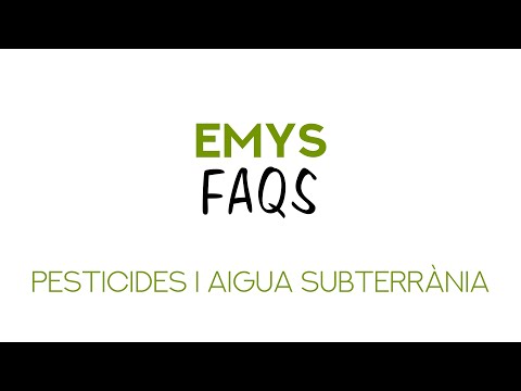 EMYS FAQS - PESTICIDES I AIGUA SUBTERRÀNIA
