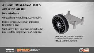 Air Conditioning Bypass Pulley - video thumbnail 4