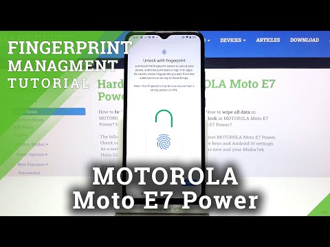 How to Add Fingerprint in MOTOROLA Moto E7 Power - Set Up Screen Lock | Unlock by Fingerprint