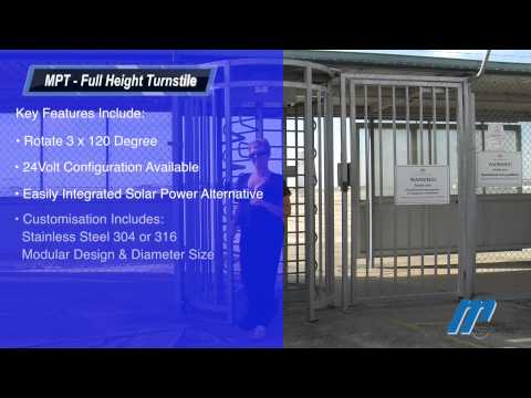 MPT Full Height Turnstile Magnetic Automation