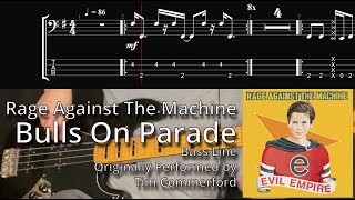 Rage Against The Machine - Bulls On Parade (Bass Line w/ Tabs and Standard Notation)