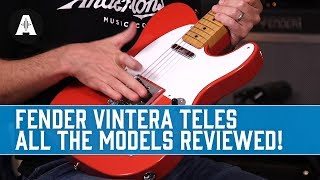 Video thumbnail for Fender Vintera Teles - All The Models in One Review! by Andertons Music Co
