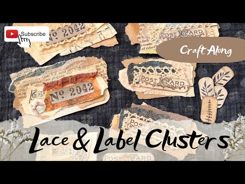Junk Journal Ideas - Scrap Buster Clusters & Handmade Label Embellishments