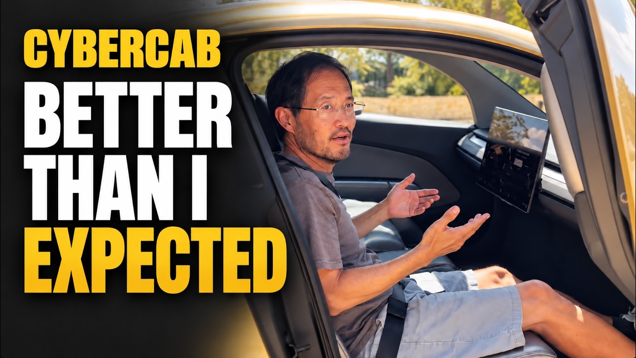 I Rode Tesla’s Cybercab… It’s Better Than I Expected