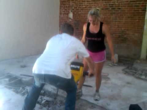 SExy Hot Girl Jack Hammering 101