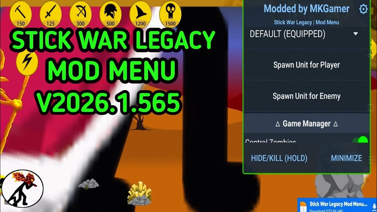 Stick War Legacy MOD MENU - v2026.1.565