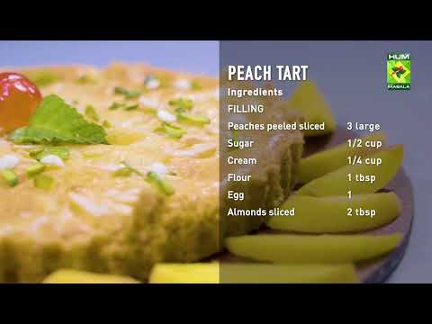 Peach Tart Recipe | Simple & Delicious Peach Tart | Quick Easy Recipe | Masalatv