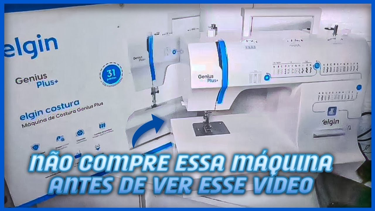 UNBOXING MÁQUINA ELGIN GENIUS PLUS JX-4035 GARANTA A PERFEIÇÃO EM CADA COSTURA