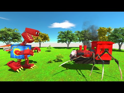 Boxy Boo vs Choo Choo Charles - Animal Revolt Battle Simulator