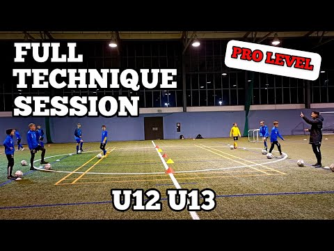 Coerver Training ⚽️ Full Technique Session ✅️ U12 U13