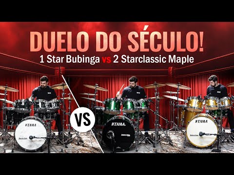 DUELO de 3 TAMA Top! Star Bubinga vs 2 Starclassic Maple
