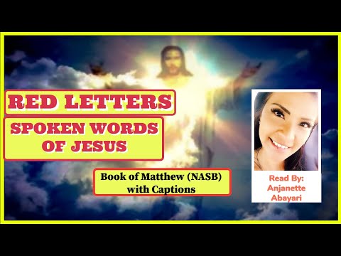 Red Letters Only (With Caption) | Words of Jesus |