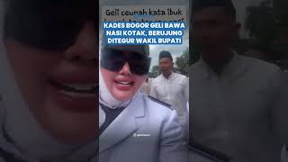 Aksi Viral Kades Bogor Sebut Geli Bawa Nasi Kotak, Berujung Ditegur Wakil Bupati