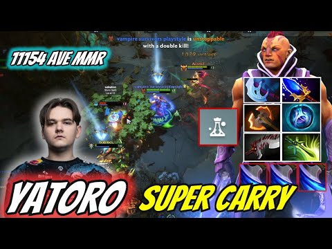 Yatoro [Anti Mage] Agha Build Super Farm Carry Dominates early game - Dota 2 Gameplay Highlights.