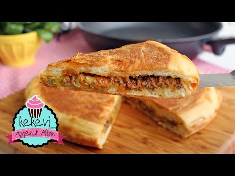 Böylesini Görmediniz 😍 Tavada Yufkasız Pratik Börek | Kıymalı Pırasalı Nefis Bir Lezzet