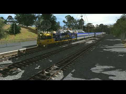 The Overland 5AM8 with 9321 at Mt Lofty - TRS22