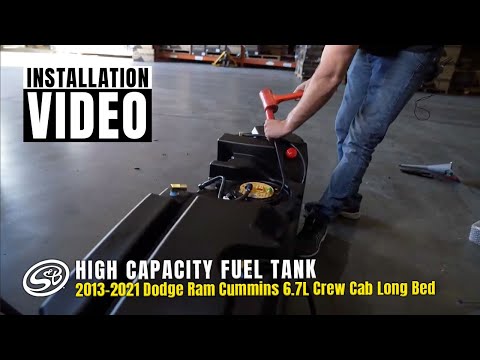 S&B 60 Gallon Replacement Fuel Tank for 2013-2024 Dodge Ram Cummins 6.7L Crew Cab Long Bed