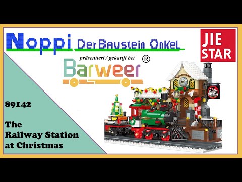 JieStar 89142 The Railway Station at Christmas