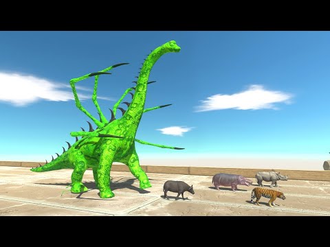 Escape from Brachiosaurus Alien - Animal Revolt Battle Simulator