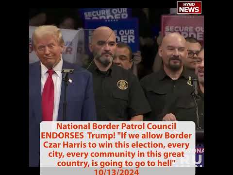 National Border Patrol Council ENDORSES Trump! Kamala reign ends the day I take oath