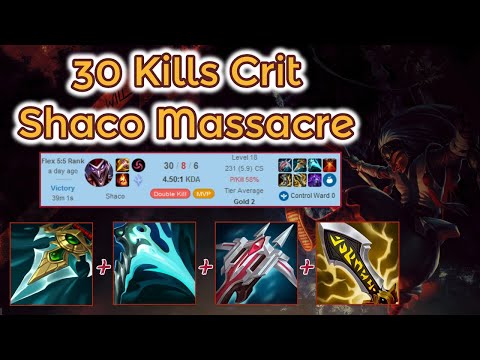 One Auto one Kill - Prowler's Claw Crit Shaco S12 [League of Legends] Full Gameplay - Infernal Shaco