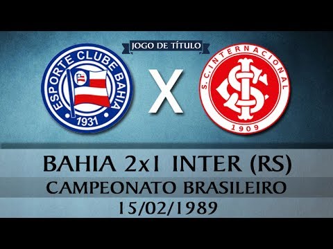 Bahia 2x1 Internacional (RS) - Campeonato Brasileiro 1988 - FINAL (15-02-1989) - JOGO COMPLETO