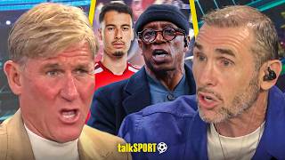 WIND HIS NECK IN! Simon Jordan LAMBASTS Ian Wright for revealing Arsenal INSIGHT in FIERY CLASH!