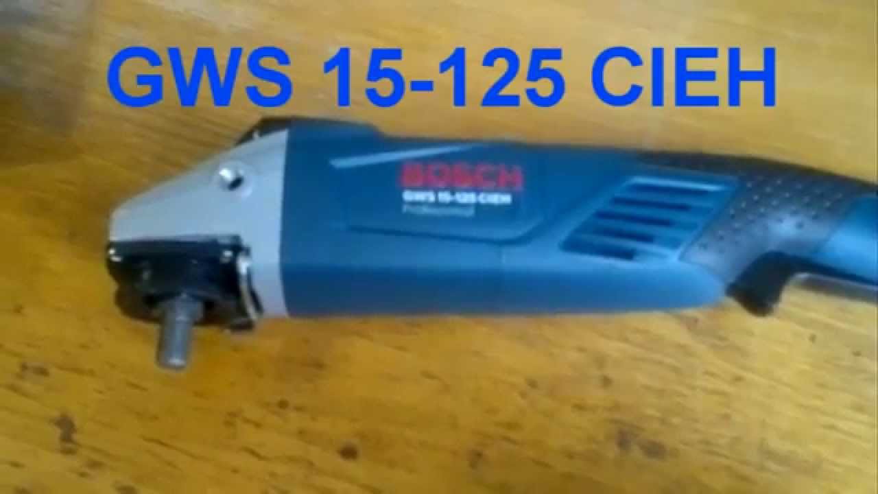 Углошлифовальная машина Bosch GWS 15-125 CIEH (0.601.830.322)  1500Вт 2800-11000об/мин 125мм