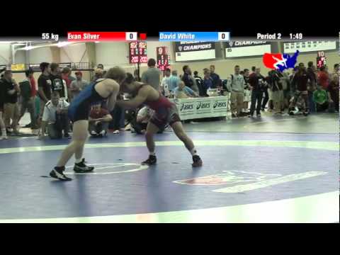 University Nat`ls FS  55 kg: Evan Silver vs. David White