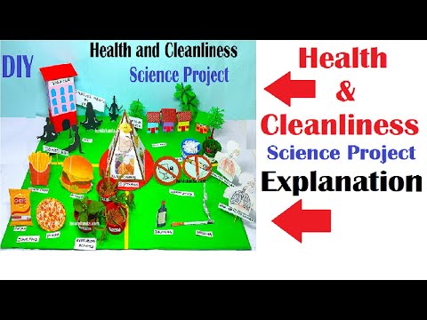 health and cleanliness project health well being science project exhibition diy howtofunda