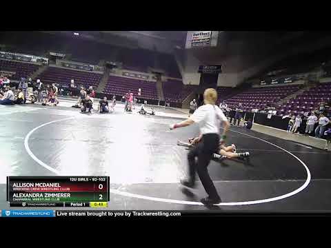 92 Lbs Round 1 - Allison McDaniel, Wrecking Crew Wrestling Cllub Vs Alexandra Zimmerer, Chaparral