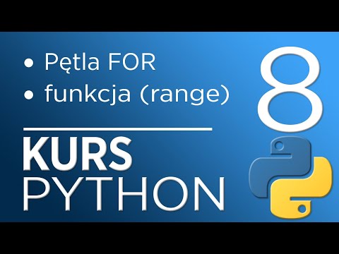 8. Python 3 course - FOR object loop, (range) function
