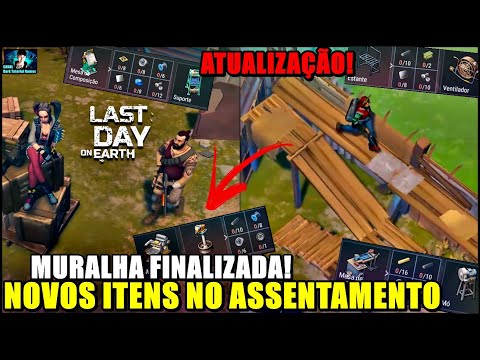●COMO CONSTRUIR A MURALHA E LIBERAR NOVOS ITENS NO ASSENTAMENTO 👁 Last Day On Earth