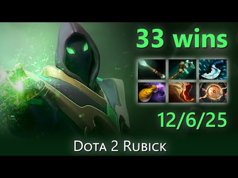 [Top 33 OpenDota Rubick] "33 wins" 12/6/25 | Dota 2 Rubick highlights