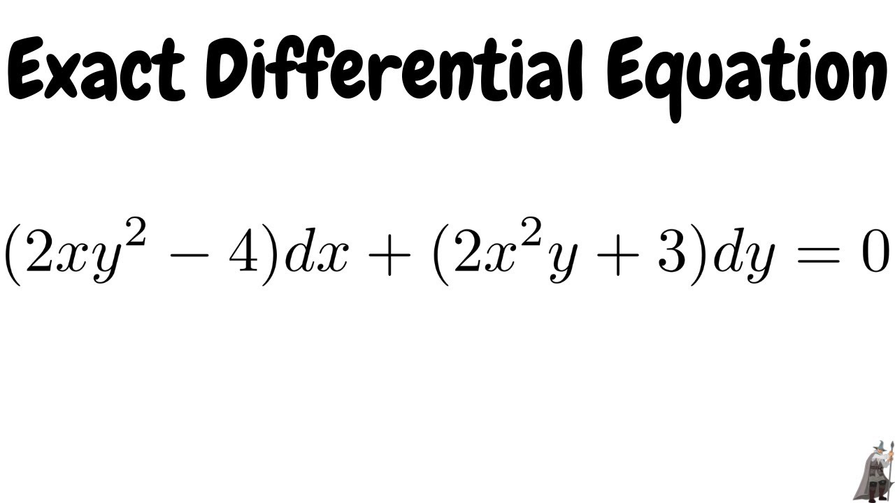 Solving an Exact Differential Equation