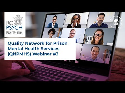 Quality Network for Prison Mental Health Services (QNPMHS) Webinar #3 – 30 April 2020