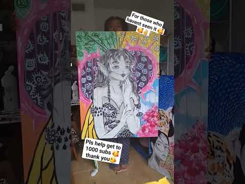 Melanie hashtags #melaniemartinez  #portals #art  #paint  #artist #subscribe  #music  #painting