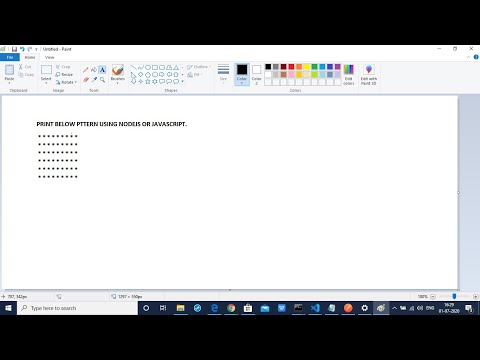 Squarepattern Using Node Or Javascript