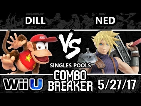 Combo Breaker 2017 Smash 4 - HO3K | Dill (Diddy Kong) vs Ned (Cloud) - WiiU Tournament
