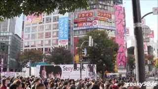 Sexy Zone "君にHITOMEBORE" The Ad Truck running in Shibuya