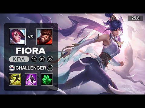 Fiora vs Wukong Top - KR Grandmaster - Patch 25.8 Season 15