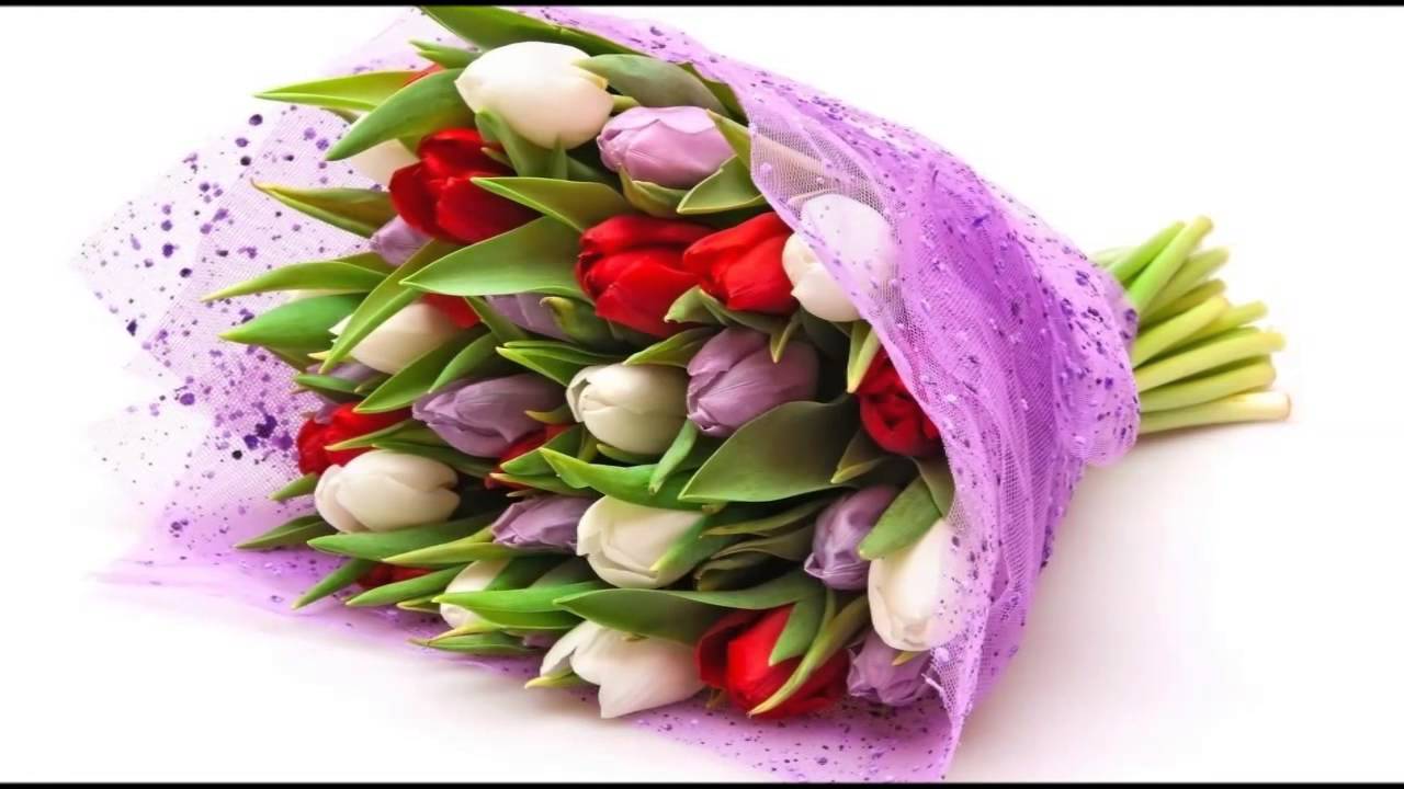 Ramos de novia con tulipanes