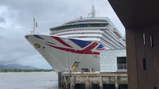 P&O ARCADIA CRUISE SHIP, Cairns, Great Barrier Reef, Australia 4K