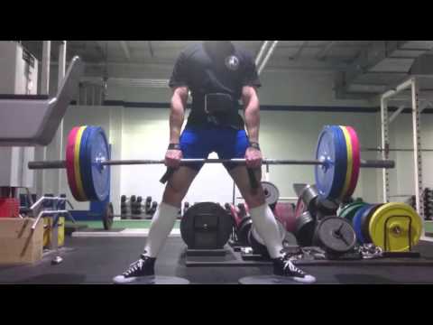 Deficit Deadlift 23.03.2016 - 180kg 5x2 Set 1