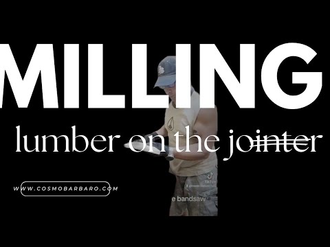 Milling Lumber on the Jointer | Creating a Reference Face & Edge