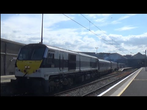 Irish Rail 201 Class Loco 233 + Enterprise Train 9002 - Connolly Station, Dublin