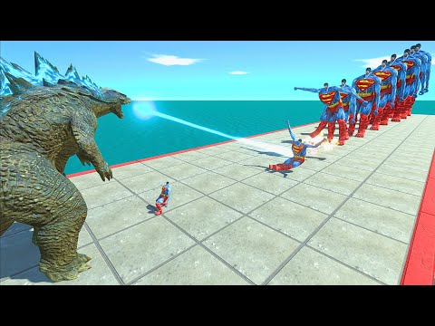 All Kaiju Monsters vs 10 Levels of Superman Colossal Titan – ARBS Size Comparison