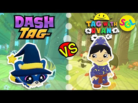 TAG WITH RYAN (Wizard Ryan) vs DASH TAG (Merlin) Race Gameplay | Ryan's World Game App SGL - YouTube