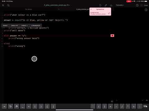 Else Invalid Syntax In Python