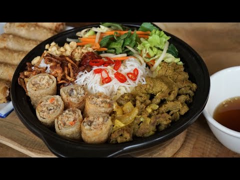 Recette Bo bun vietnamien au bœuf et aux cacahuètes